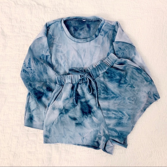 SALE🎉💙💙MidNight Blue Tie Dye Set 🎀🎀 - Picture 2 of 5